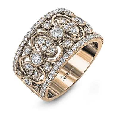 Harmonie Fashion Ring in 18k Gold with Diamonds