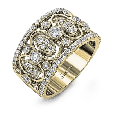 Harmonie Fashion Ring in 18k Gold with Diamonds