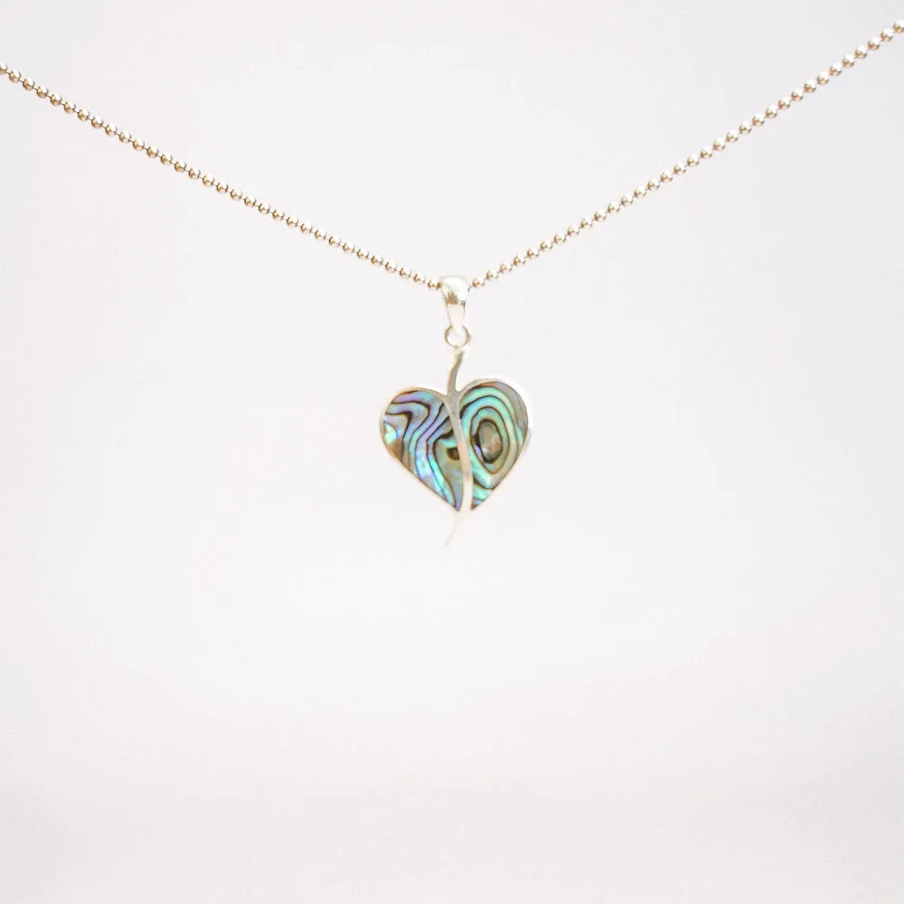 Heart Shell Sterling Silver Pendant