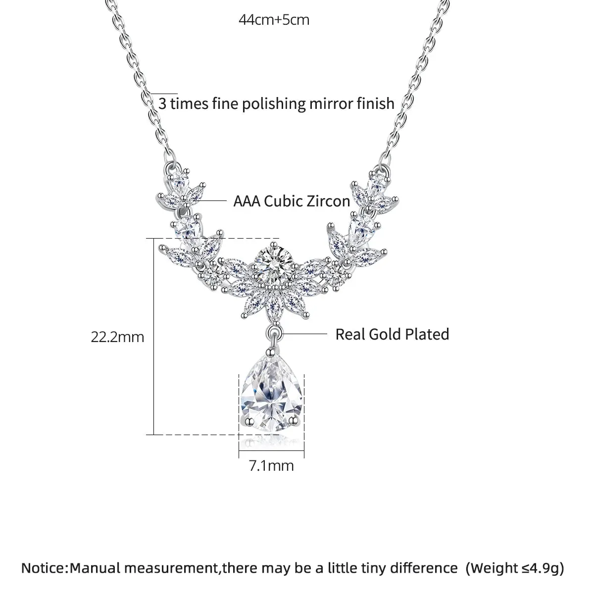 High Quality Iced Cubic Zirconia Necklace