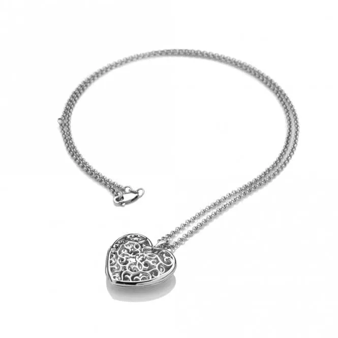 Hot Diamonds Heart Filigree Locket DP669