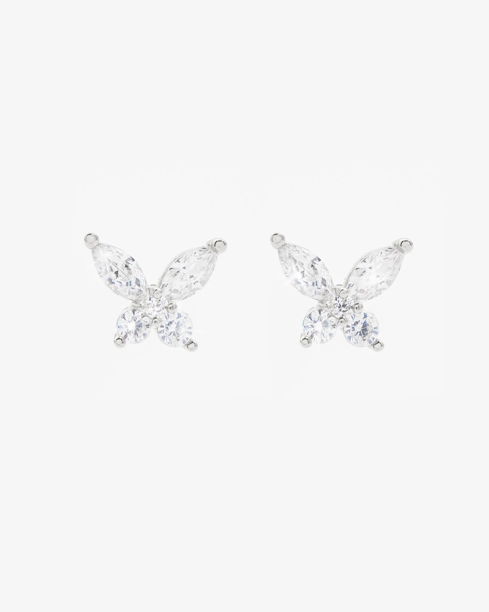 Iced Butterfly Earrings