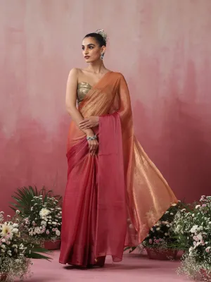 Jaisalmer Ombre Chiffon Saree with Pendants