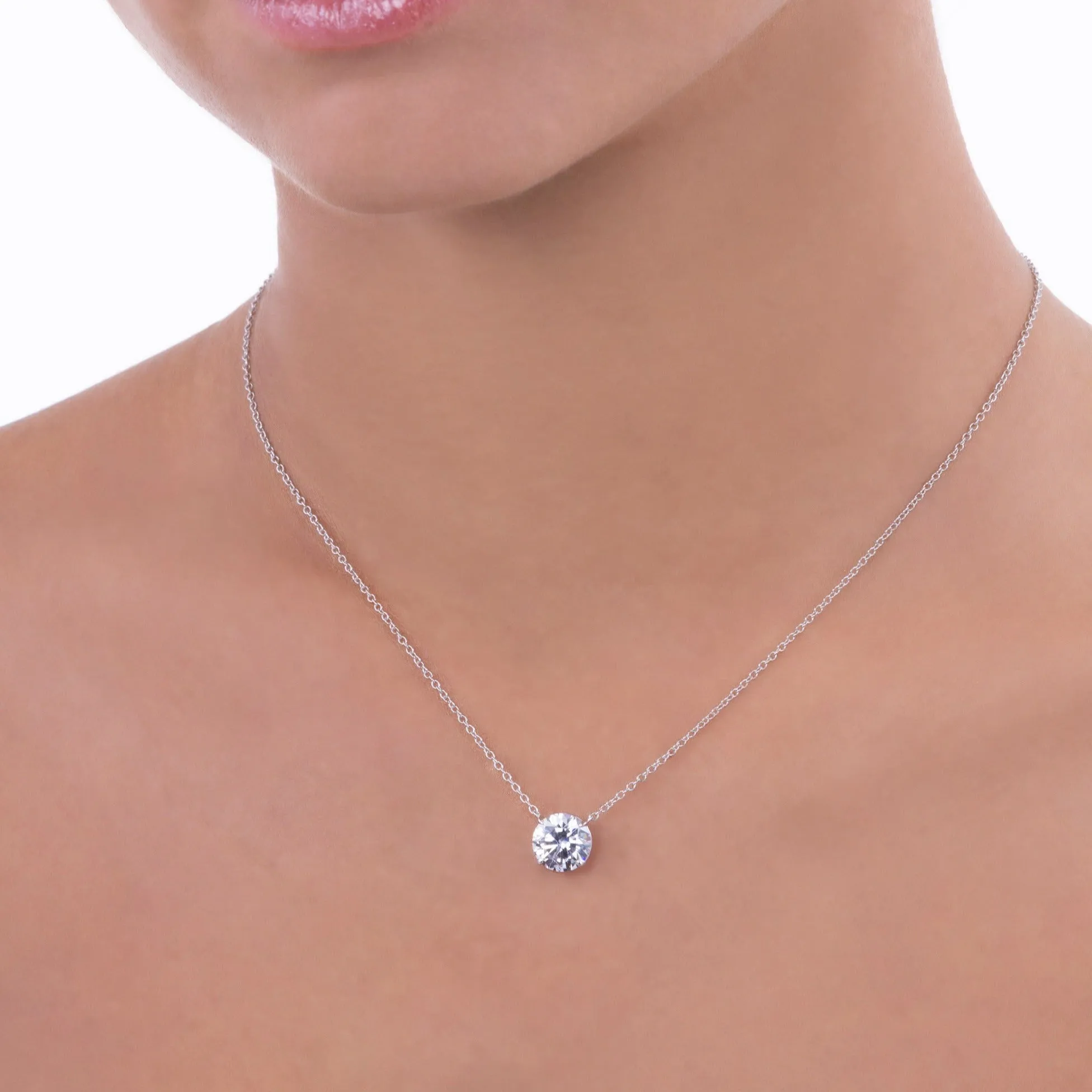 Just Like A Diamond 2 Carat Solitaire Necklace