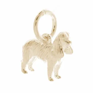 King Charles Spaniel Solid Gold Dog Charm