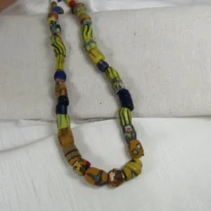 Mixed African Trade Bead Necklace Inspiring Jewelry