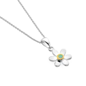 October Birthstone Daisy Pendant