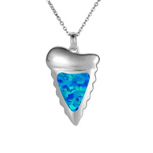 Opal Mighty Mano Tooth Pendant