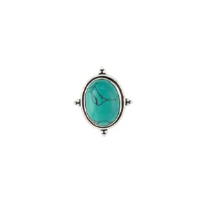 Prairie Rose Oval Turquoise Look Ring