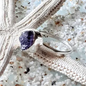 RAW AMETHYST - PETITE SILVER 925