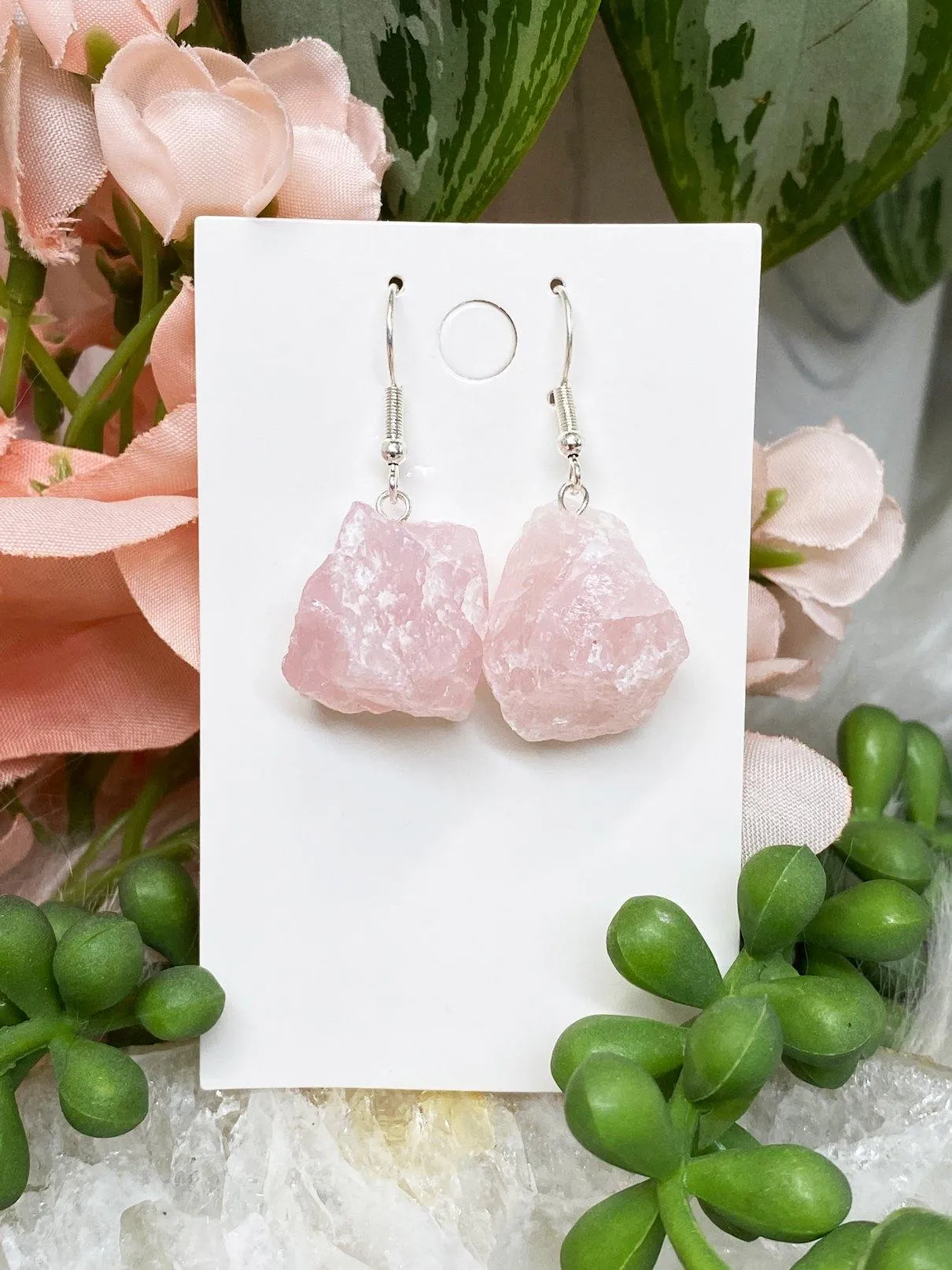 Raw Crystal Earrings