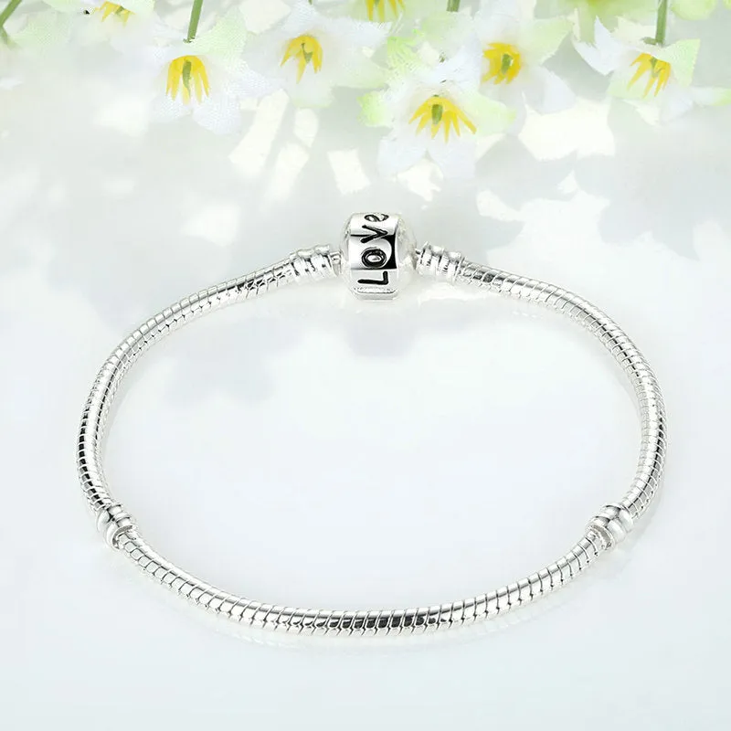 Silver beaded bracelet