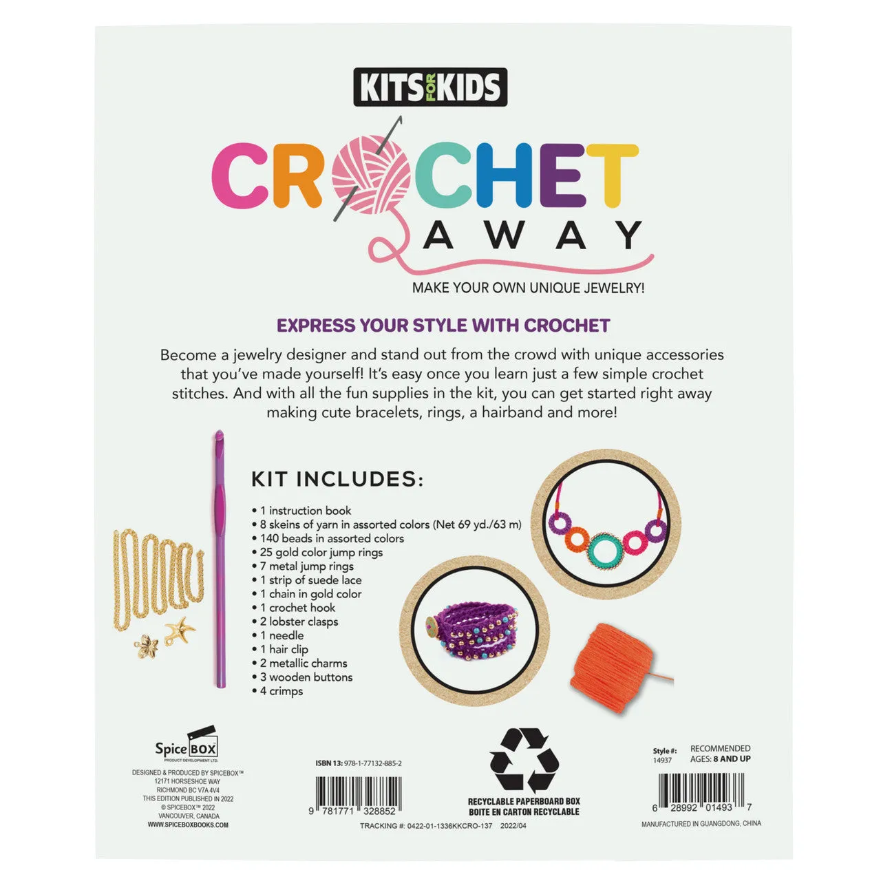 Spicebox Kits for Kids Crochet Away