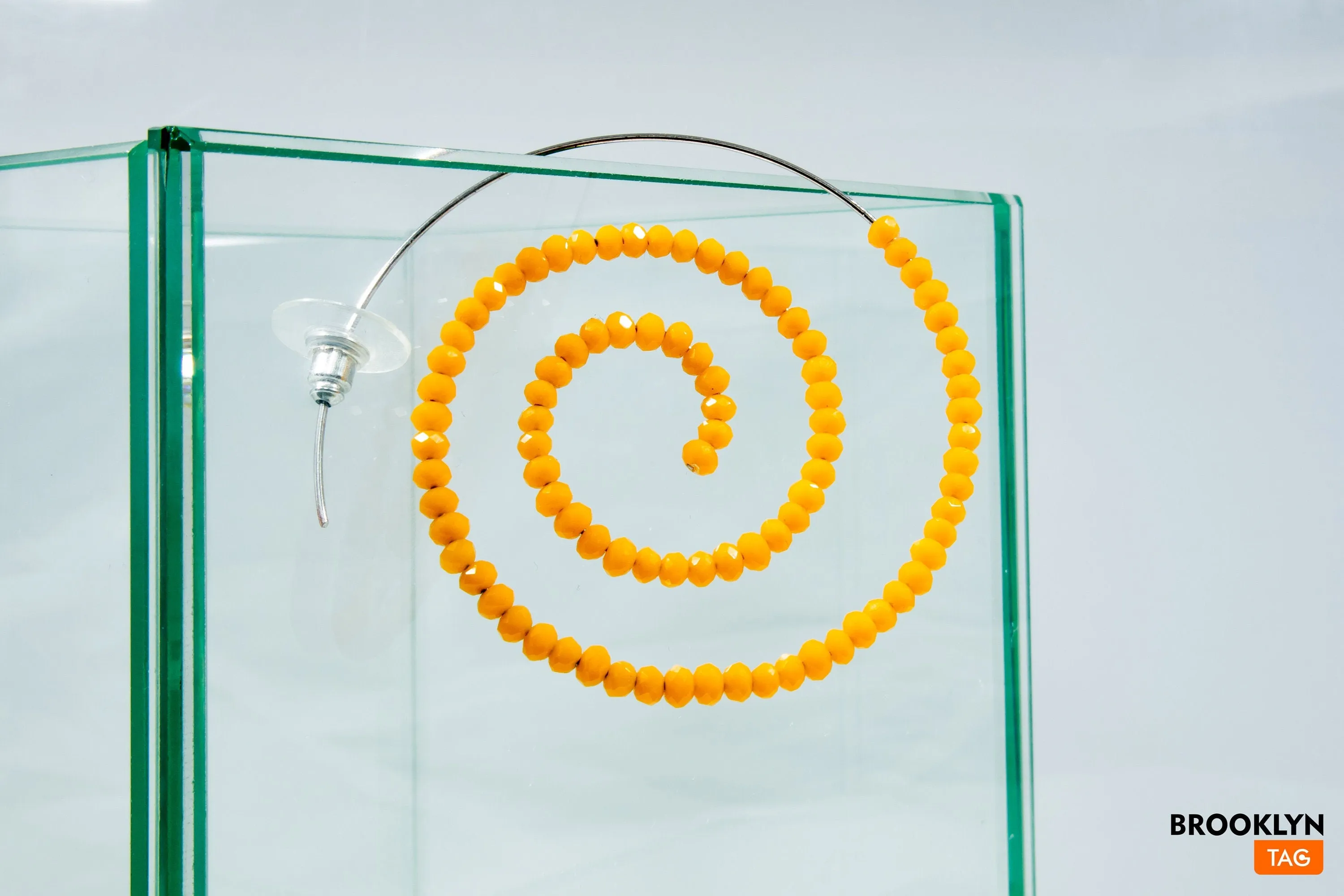 Spiral Earrings in Yellow