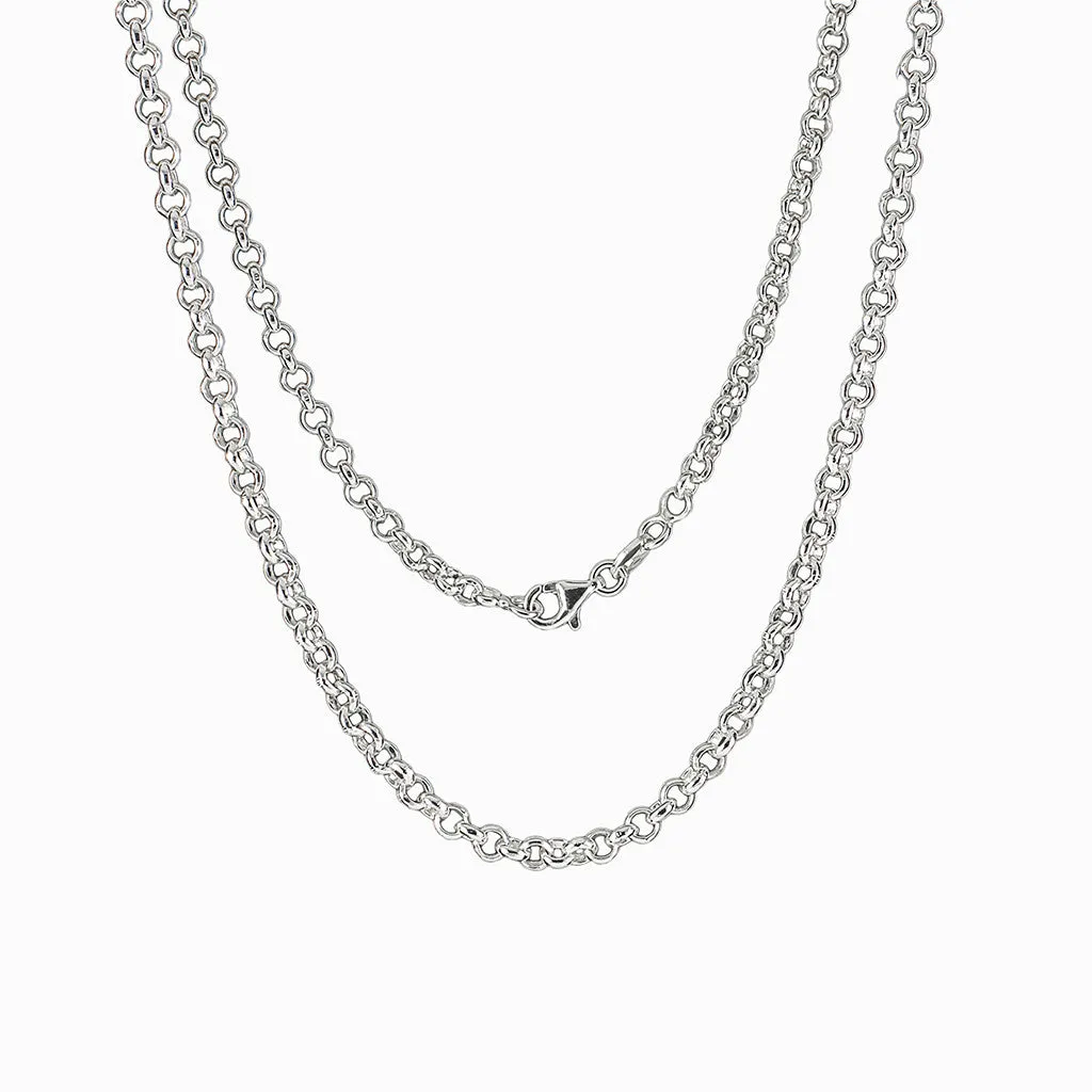 Sterling Silver Italian Rolo Chain