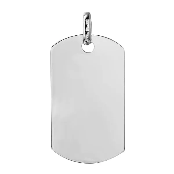 Sterling Silver Plain Dogtag 50MMx29MM