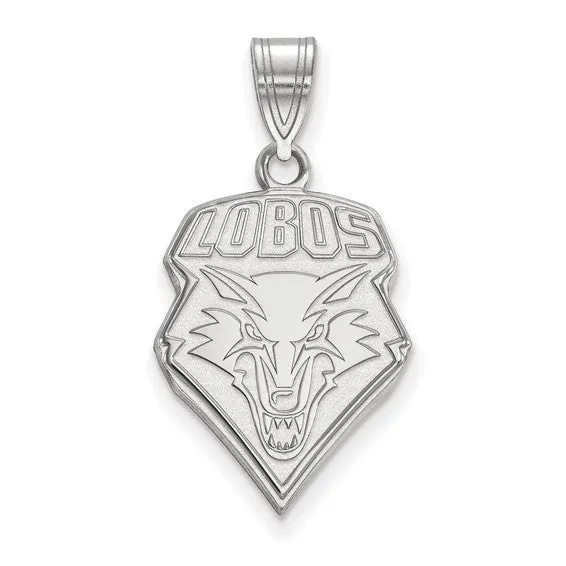 Sterling Silver UNM Lobos Pendant