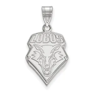 Sterling Silver UNM Lobos Pendant