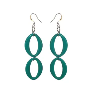 Teal Earrings - Double