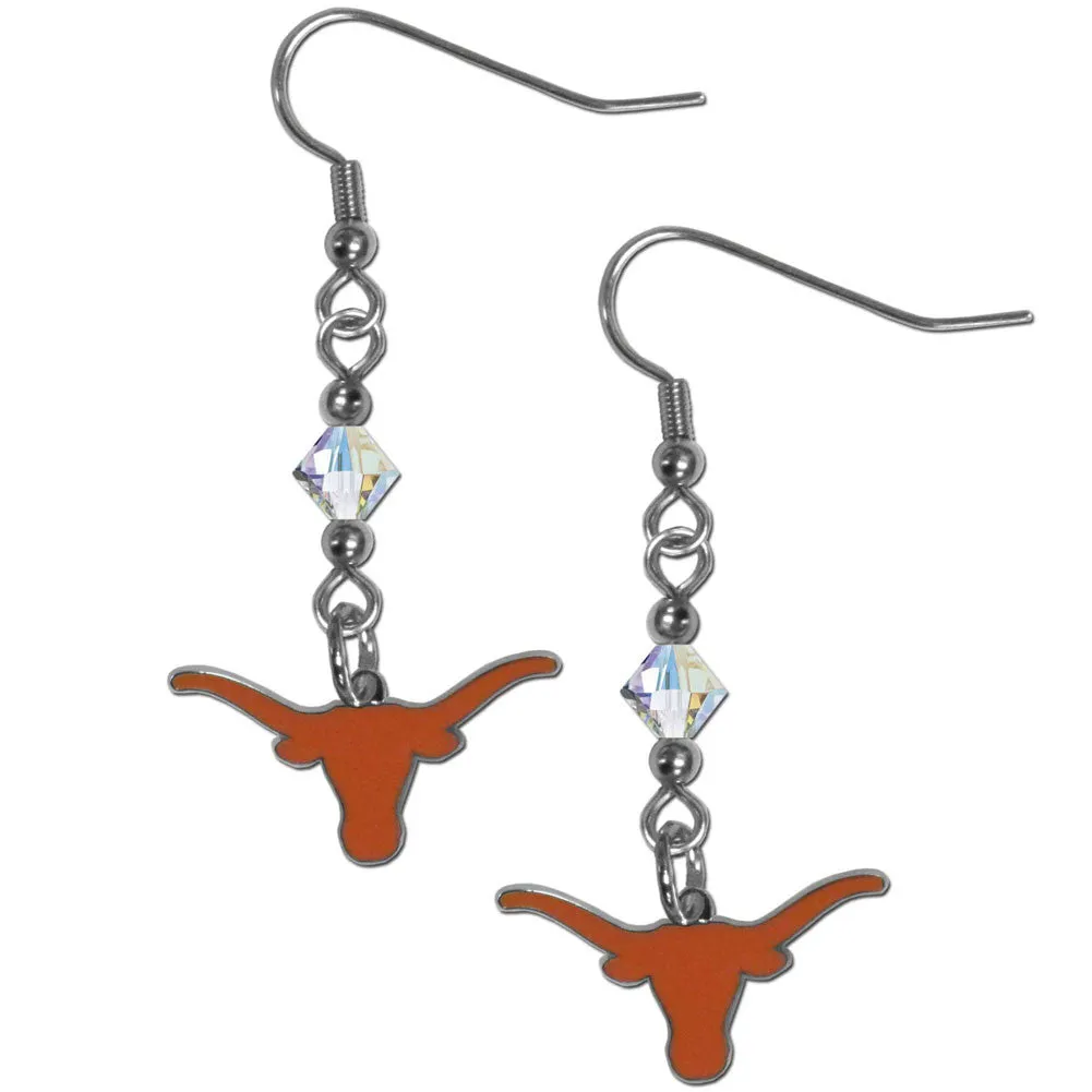 Texas Longhorns Crystal Dangle Earrings