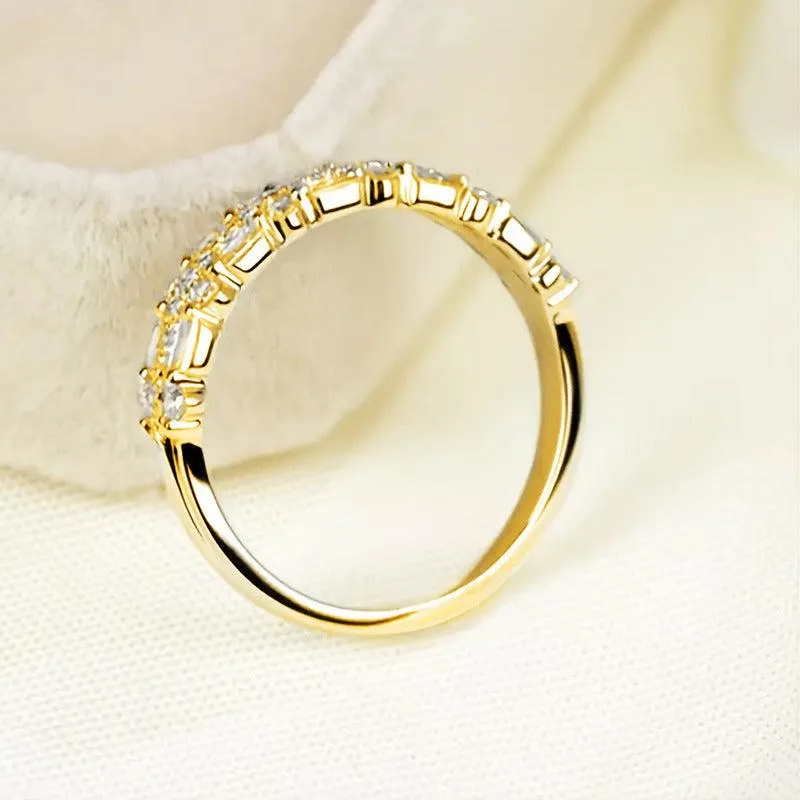 Three-layer Fine Circle Line Ring