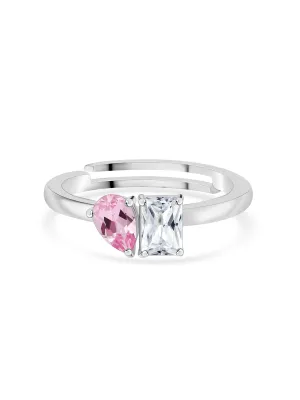 Toi Et Moi Blush Pink Valentine Ring