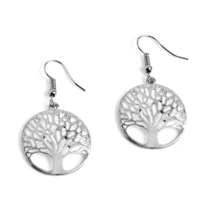 Tree of Life - Silver Dangle Earrings