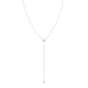 Trinity Y Necklace 14K