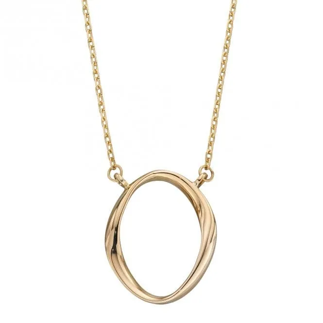 Twist Yellow Gold Necklace GN353