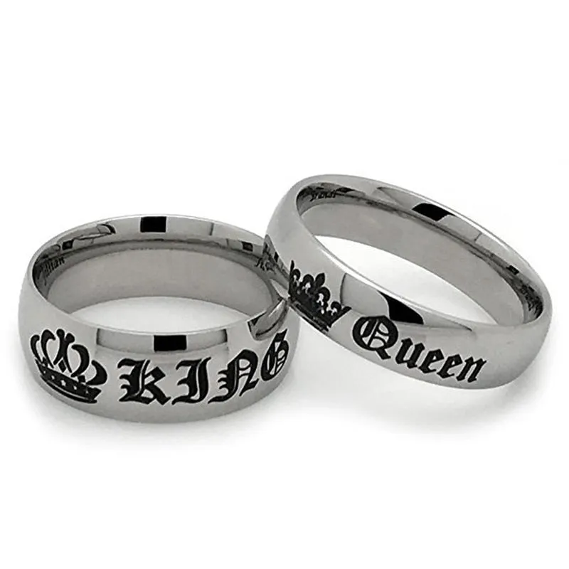 Unisex Gothic Punk Rock Couple Rings