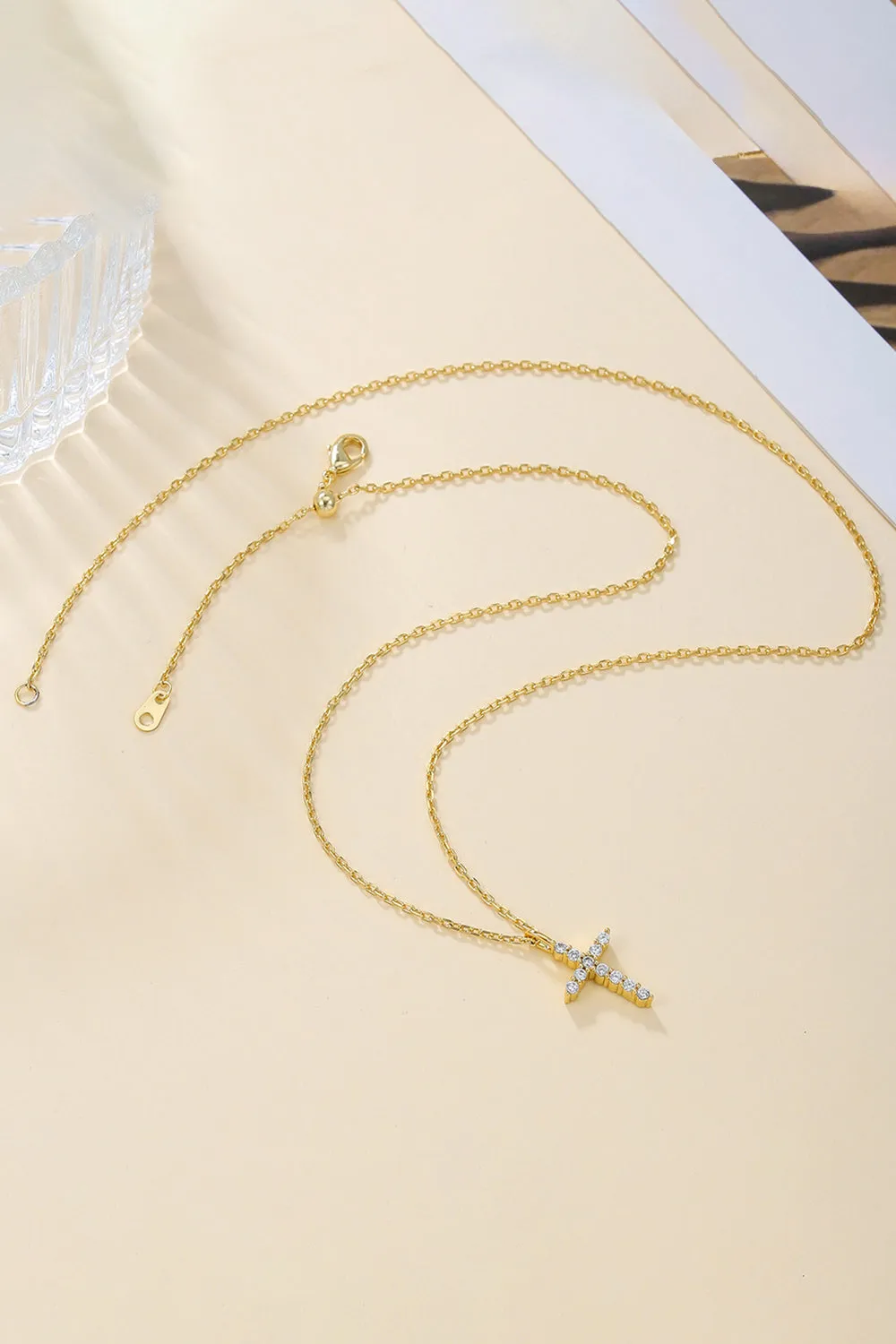 Zircon Cross Necklace