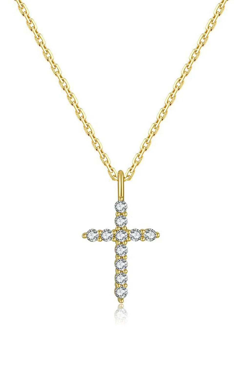 Zircon Cross Necklace