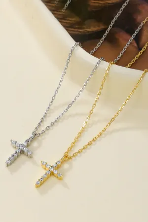 Zircon Cross Necklace